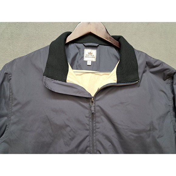 Peter Millar Golf Full Zip Jacket Mens XL Lined Windbreaker Bomber Hyperlight - Picture 2 of 9